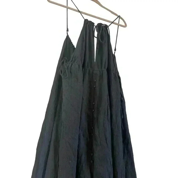 ASTR The Label Maxi Dress Black Adjustable Straps  Open Back Lined Size XS - Picture 3 of 7
